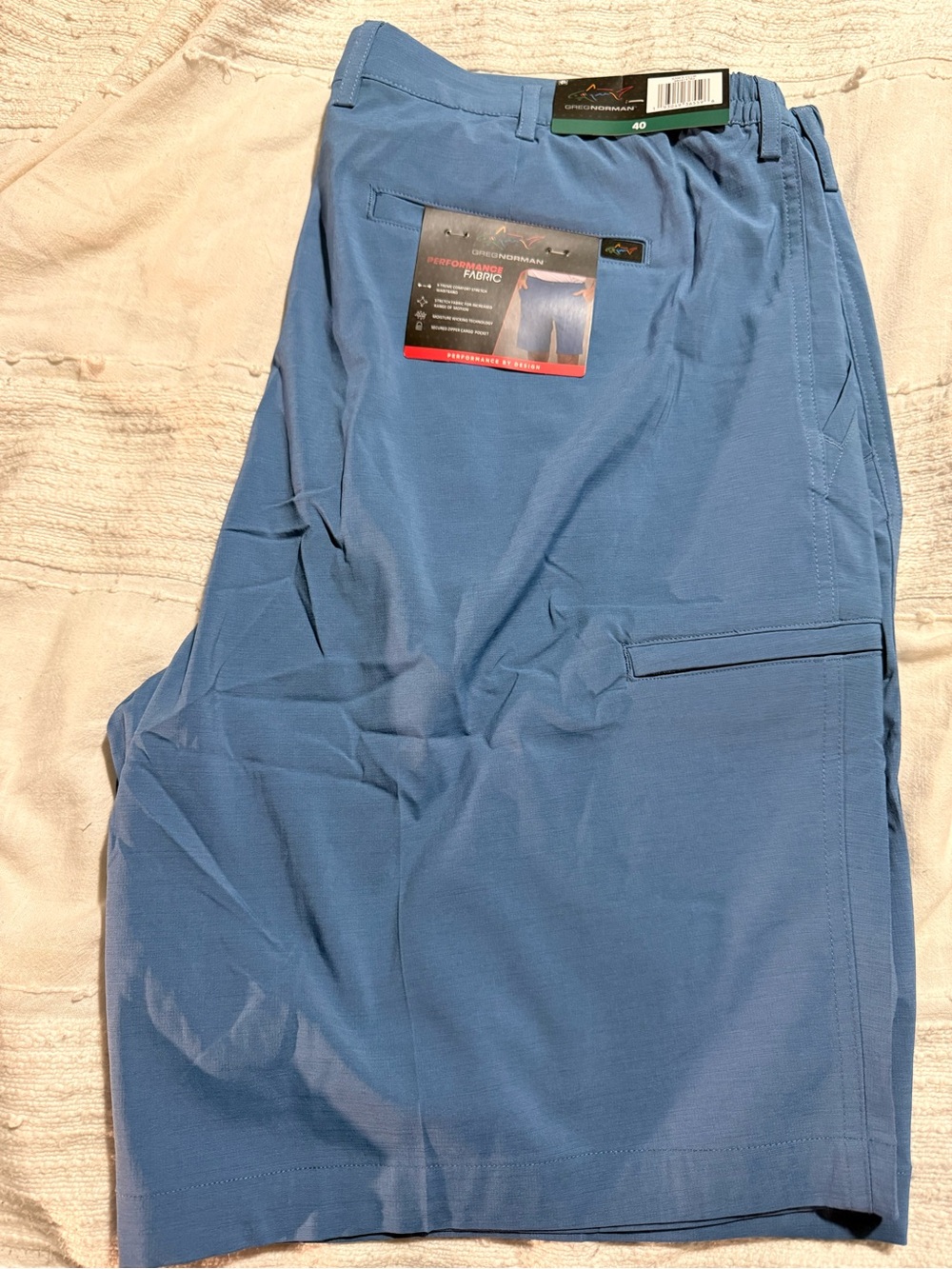 Greg Norman Collection Light Blue Cargo Pants